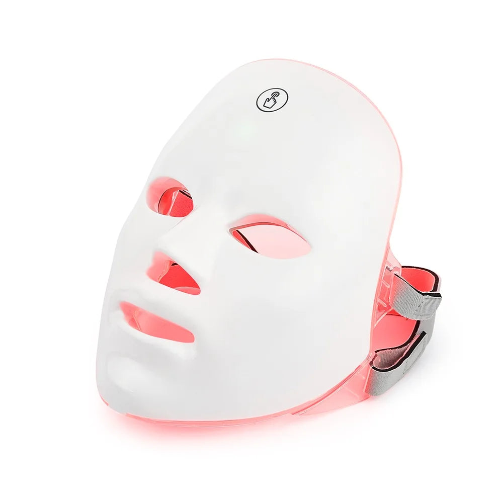 Wireless 7-Color LED Therapy Mask - Professional Anti-Aging Light Treatment