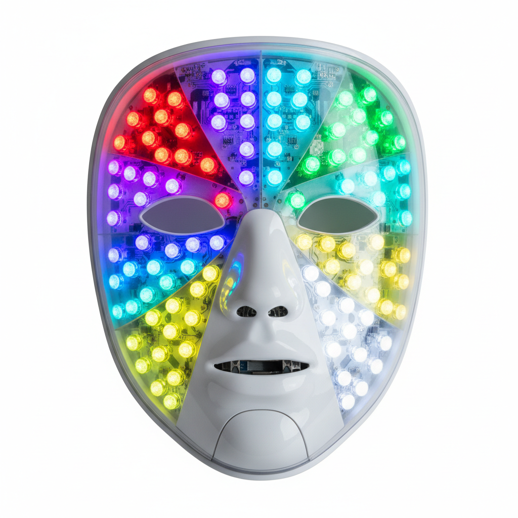 Wireless 7-Color LED Therapy Mask - Professional Anti-Aging Light Treatment